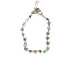 95200-7b28f7.jpg Bracelet en alliage de zinc, bracelet fleur en zircon étincelant, bracelet fait main en alliage pour usage quotidien, accessoire de mode pour soirée
