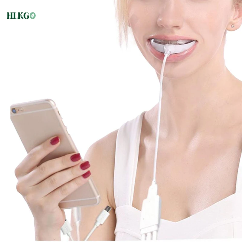 

Oral treatment red Light LED Teeth health handhole Light with 3 Jacks micro-USB,lightning,USB-A