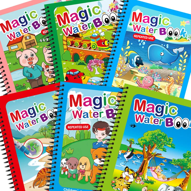 Magic Book Drawing Water Children  Reusable Water Coloring Book - Children  Magic - Aliexpress