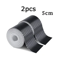 Nano Carbon Fiber Protective Car Tape - Waterproof Adhesive Strip for Door and Mirror Protection (2pcs - 5cm)