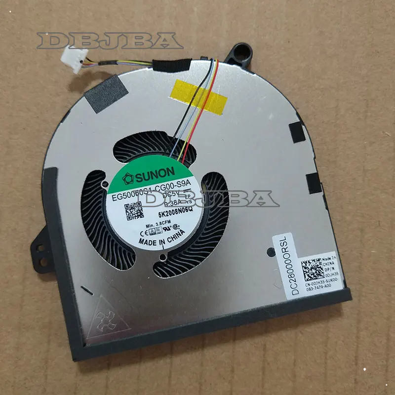 

Cooling Fan For Dell XPS 15 9500 EG50050S1-CG00-S9A DC28000ORSL 0DJH35 5V 0.38A