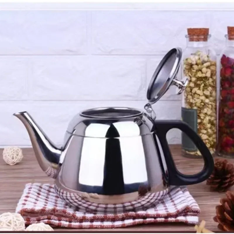 2/1.5/1.2L Stainless Steel Teapot Kettle Tea Water Stove Coffee Pot Home Office Restaurant Kettle Whistling Teakettle