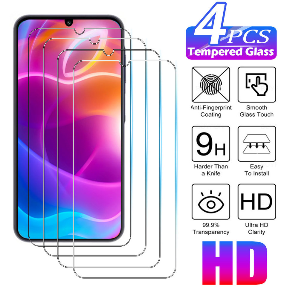 2/4PCS Screen Protector For Samsung Galaxy M10 M20 M30 M02S M12 M22 M32 M52 M13 M33 M04 M14 M05 M55 M35 M31S Tempered Glass