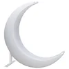 IP54 RGB Crescent Moon Swing Seat with Climbing Rope Reliable and Secure Outdoor Glowing Moon Shape LED Swing for Patio Garden 6