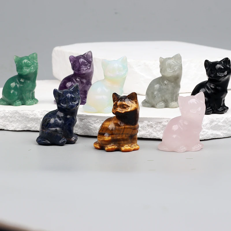 Kitten Side Clips - Amethyst