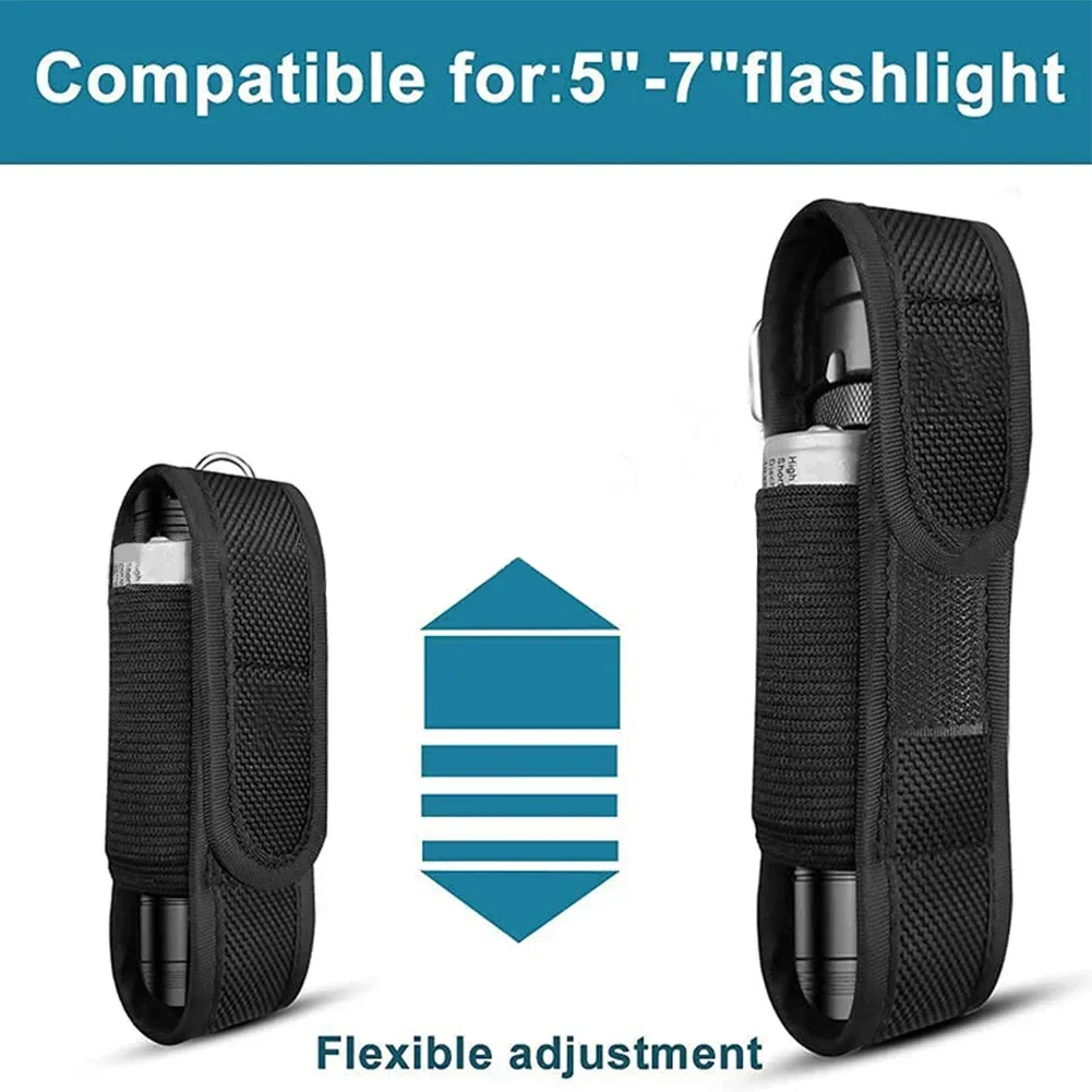 Molle Led lenser Flashlight Pouch Bag Hunting Accessories Flashlight Pouch LED Torch Holster Case Outdoor Camping Hiking 3