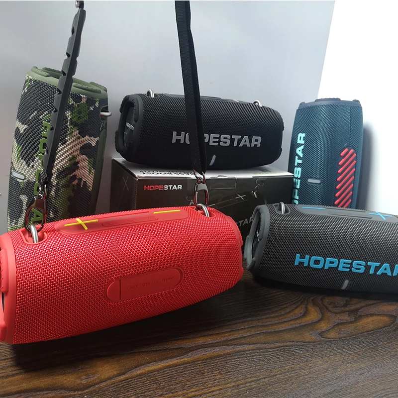 Hopestar-ポータブルBluetoothスピーカー,hifiステレオスピーカー