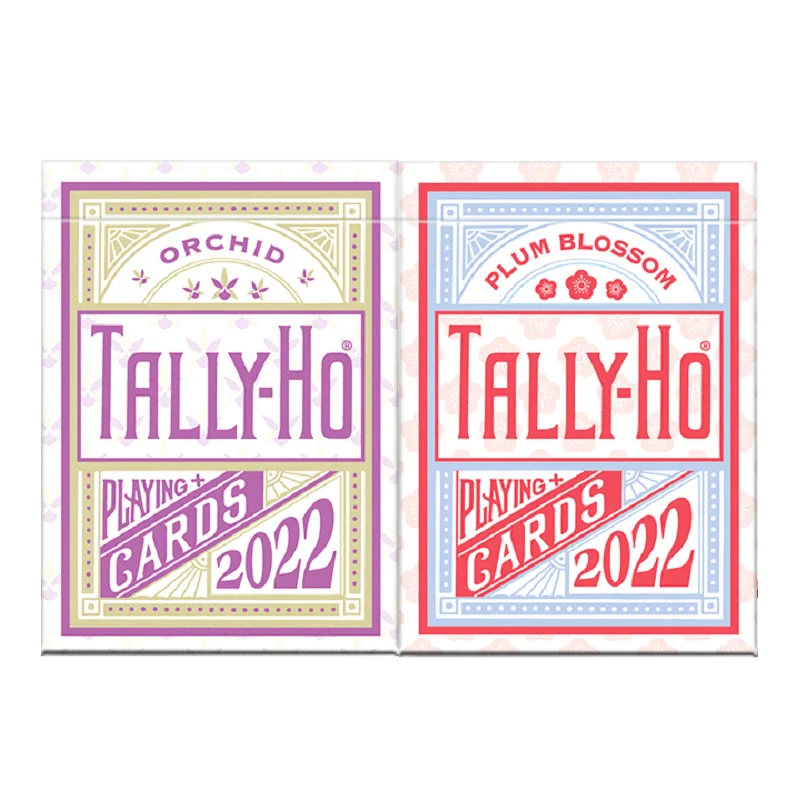 

Tally-Ho Orchid Playing Cards Plum Blossom Deck Card Games Magic Tricks for Magician