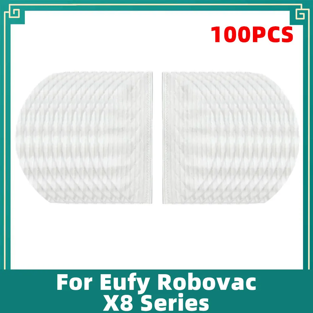 

For Eufy Robovac X8 Hybrid Robot Vacuum Cleaner Disposable Mops Cloths Rags Accessories Replacemnet Attachment Spare Parts Kit