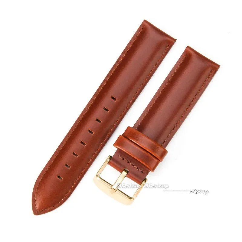 Elegant Waterproof Genuine Leather Wristband with Rose Buckle