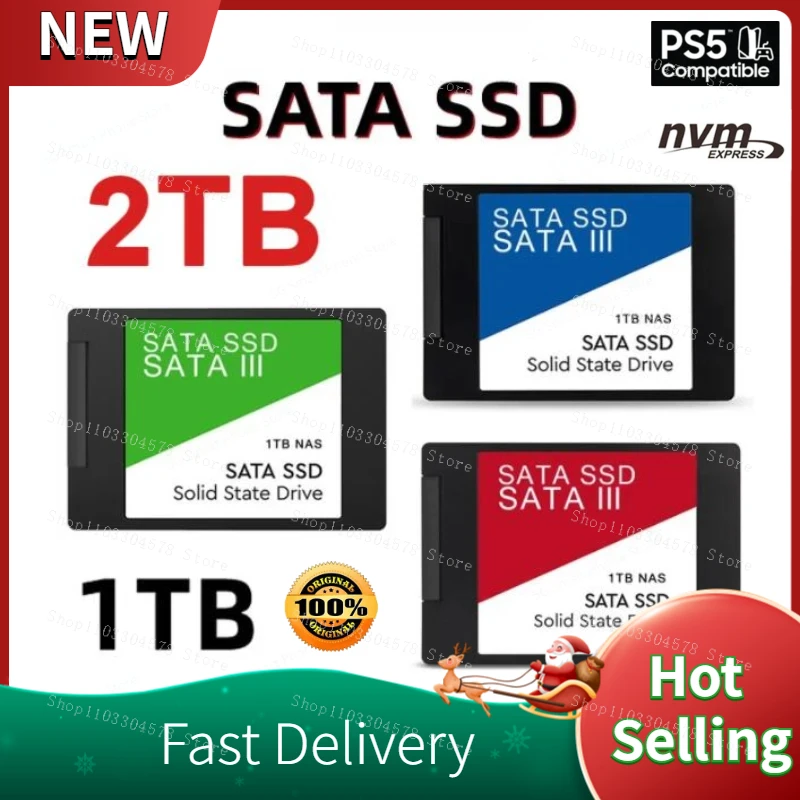 

2023 SSD 4TB 2TB 1TB Hard Drive Disk Sata3 2.5inch Ssd TLC 500MB/s Internal Solid State Drives for Laptop PC Disco Duro