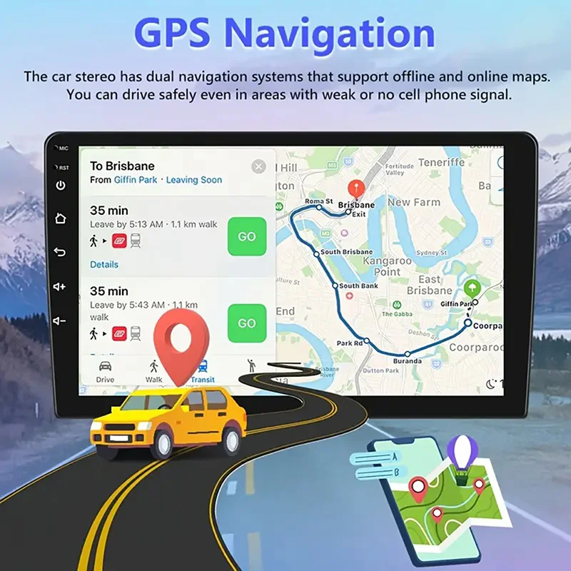 Android 13 2Din Car Radio 7"/9"/10" Universal 64G wireless Carplay Android Auto GPS multimedia Player Car intelligent systems