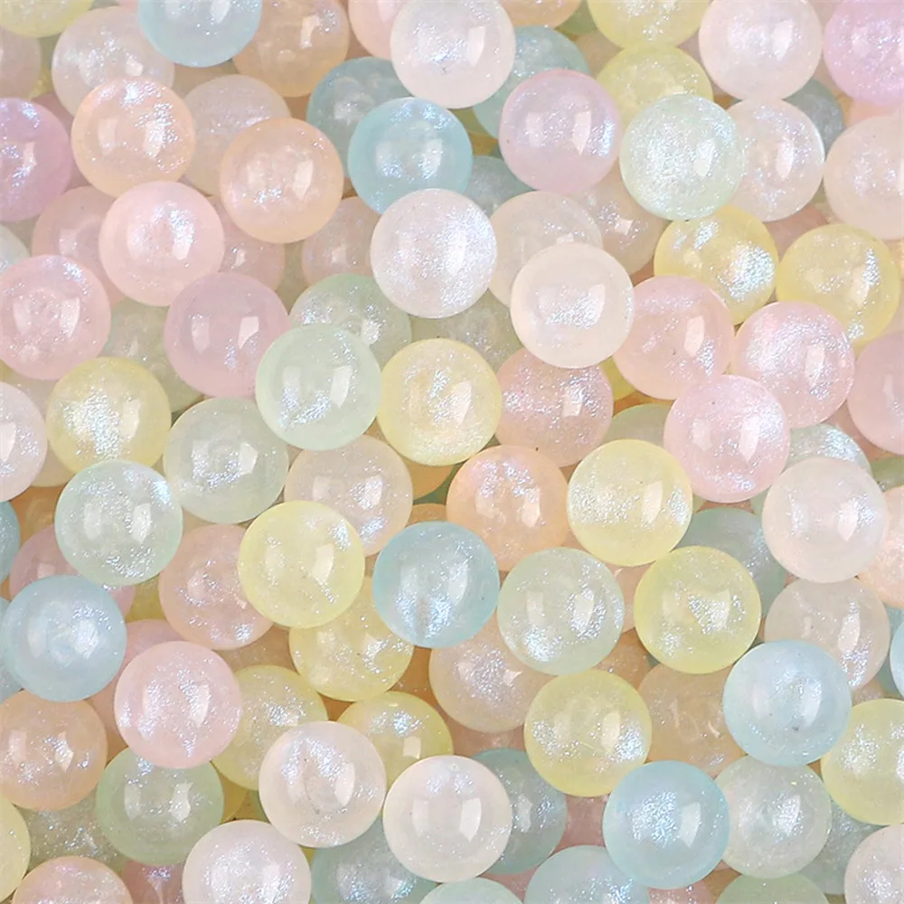 Tanio Akrylowe japońskie perły syrenka Ji kule nieporowate zroszony luźne koraliki handmade