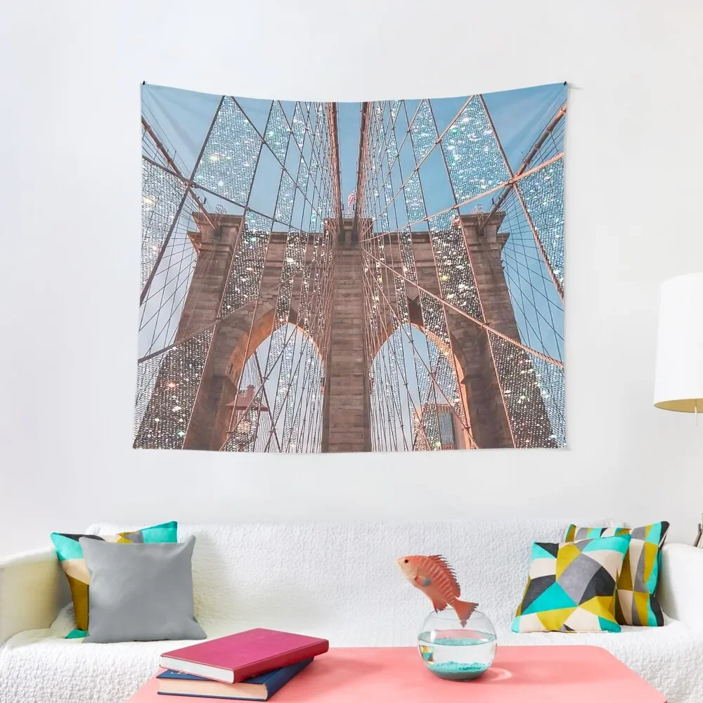 

Brooklyn Bridge Print Vol 4 Tapestry Bathroom Decor Room Aesthetic Decor Home Decoration Accessories Tapestry