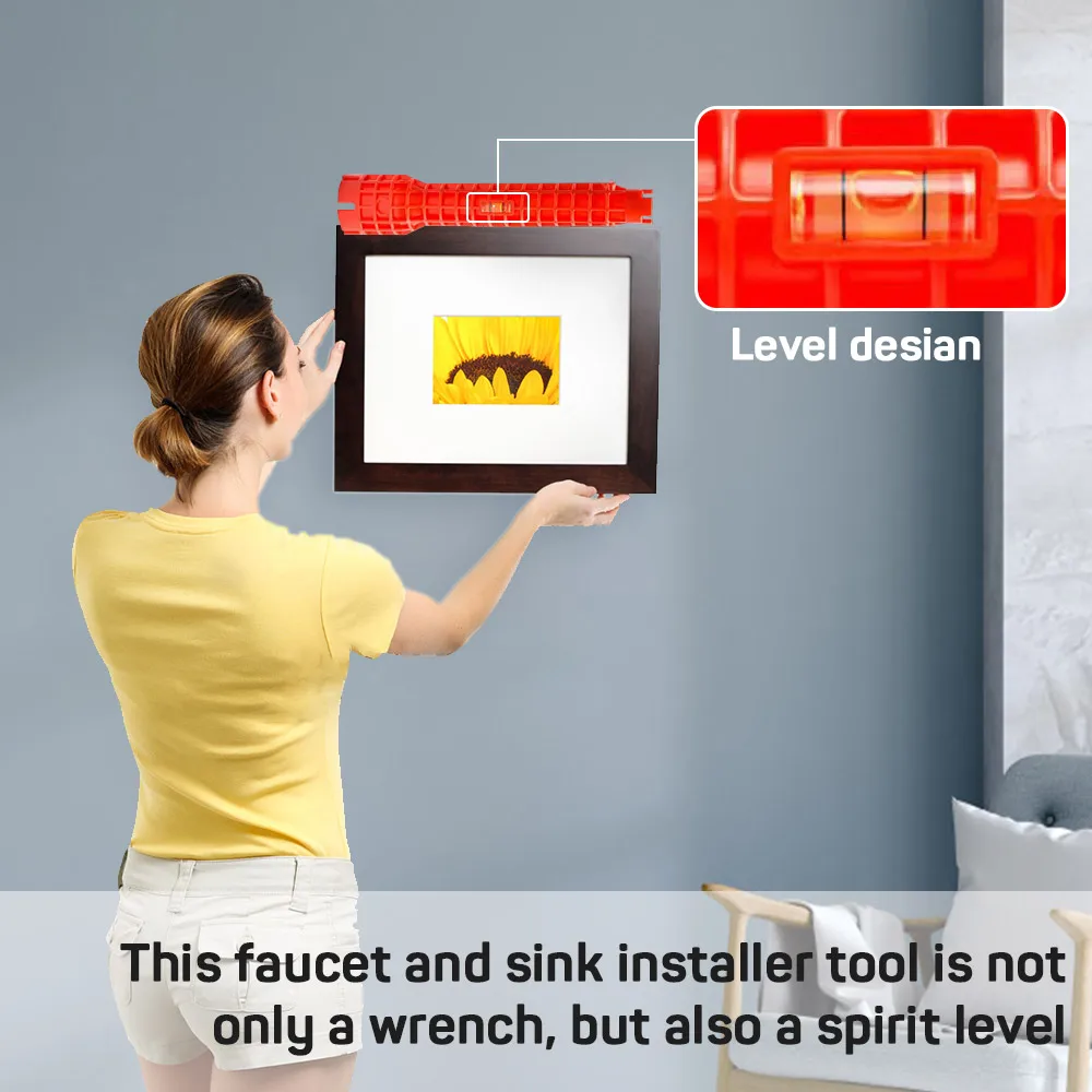 S127b749290494f56854f4ea9447557dfT 14 in 1 Multifunction Faucet Sink Installer Wrench Plumbing Tool Water Pipe Spanner For Kitchen Bathroom Water Pipe Repair Mallzona