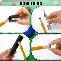 Billiard Cue Tips 2 Cue Clamps, 10 Cue Tips, 2 Pool Ball Shapers, 2 Cue Tips Trimmers 2
