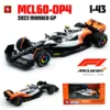 Bburago 1:43 NEW 2023 McLaren F1 Team MCL60 4# Lando Norris 81# Oscar Piastri Formula One Alloy Super Toy Die cast car model 1