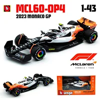 Bburago 1:43 NEW 2023 McLaren F1 Team MCL60 4# Lando Norris 81# Oscar Piastri Formula One Alloy Super Toy Die cast car model 1