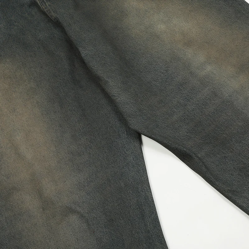 UPRAKF Straight-leg Wide Leg Jeans Distressed Loose Denim Autumn Fashion Basic High Street Pants Casual Pantalones