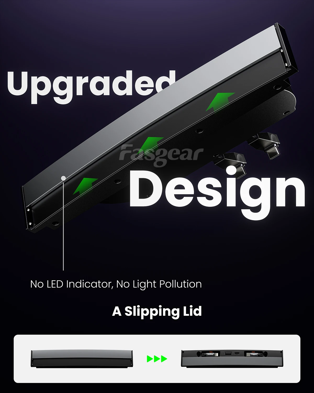 Fasgear USB Hub Docking Station 4-Ports for Tesla Model 3/Y Model Y Car Accessories for Center Console