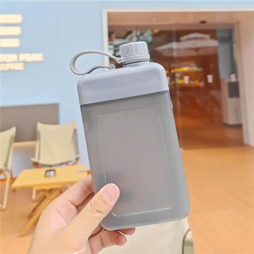 Creative Reusable BPA-Free Flat Water and Juice Bottle – 450ML Capacity
