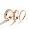 Frosted Ring for Women Men 2mm/4mm/6mm Wide Gold Silver Color 316L Stainless Steel Elegant Finger Jewelry Not Fade (R026) 1
