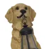 Resin Figurine Hanging Lantern Ornament Art Decor Solar Lights Garden Dogs Statue for Home 6