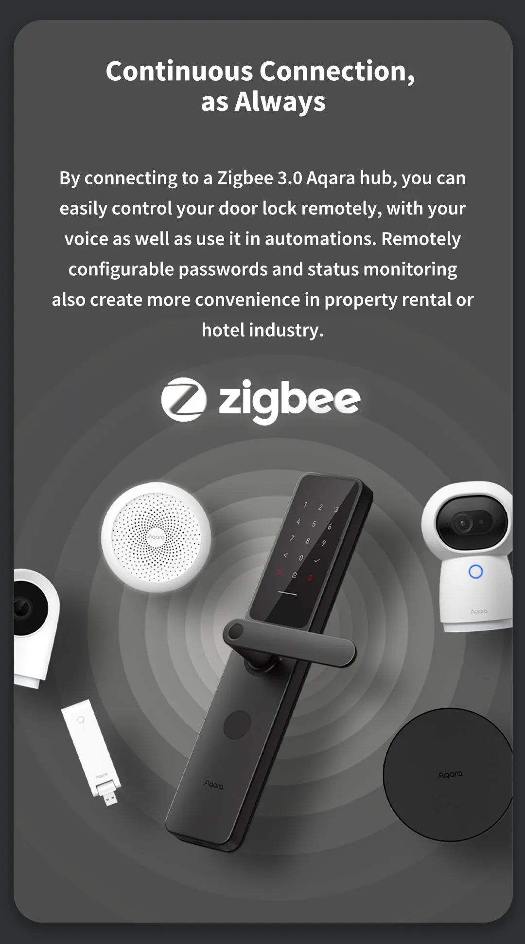 Smart Door Lock A100 Pro Fingerprint Lock APP Bluetooth Password NFC 7 Unlock Wa
