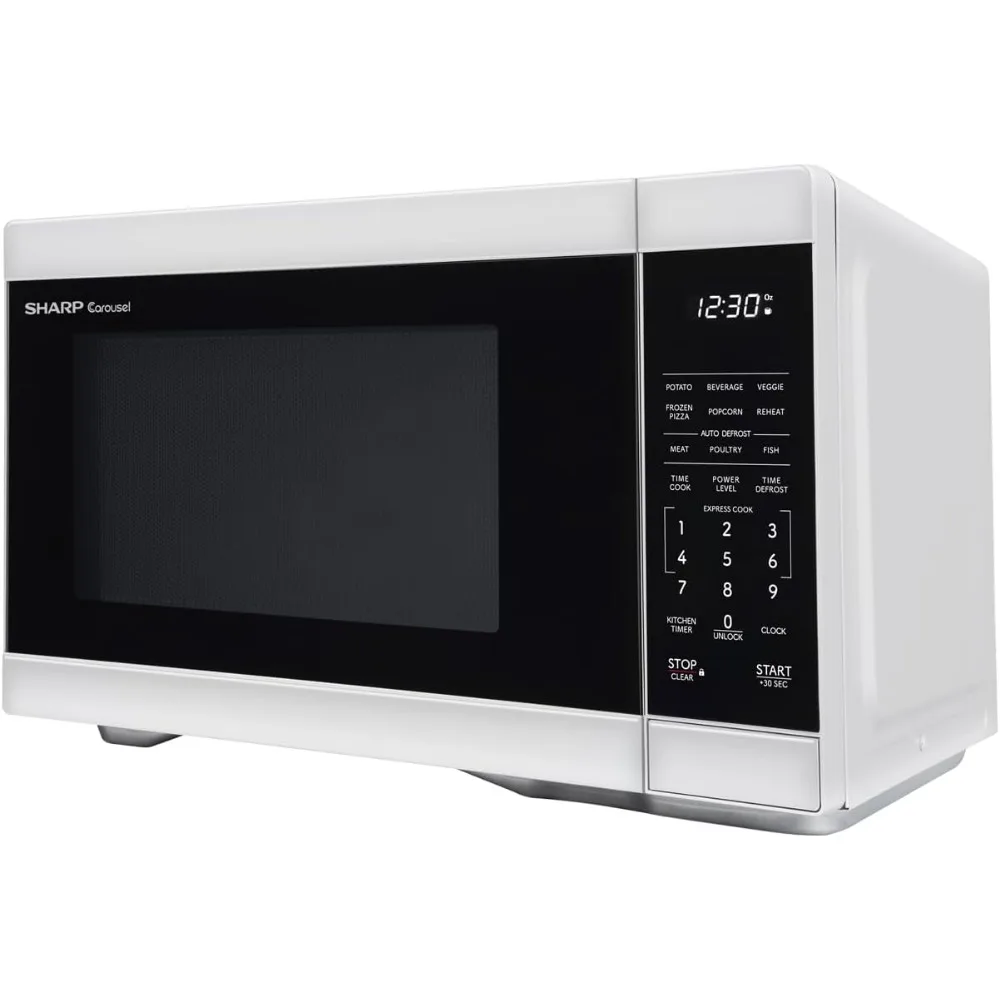 Oven with Removable 12.4" Carousel Turntable,1000 Watt Countertop Microwave,1.1 CuFt,White,Auto Cook for popular menu items 5