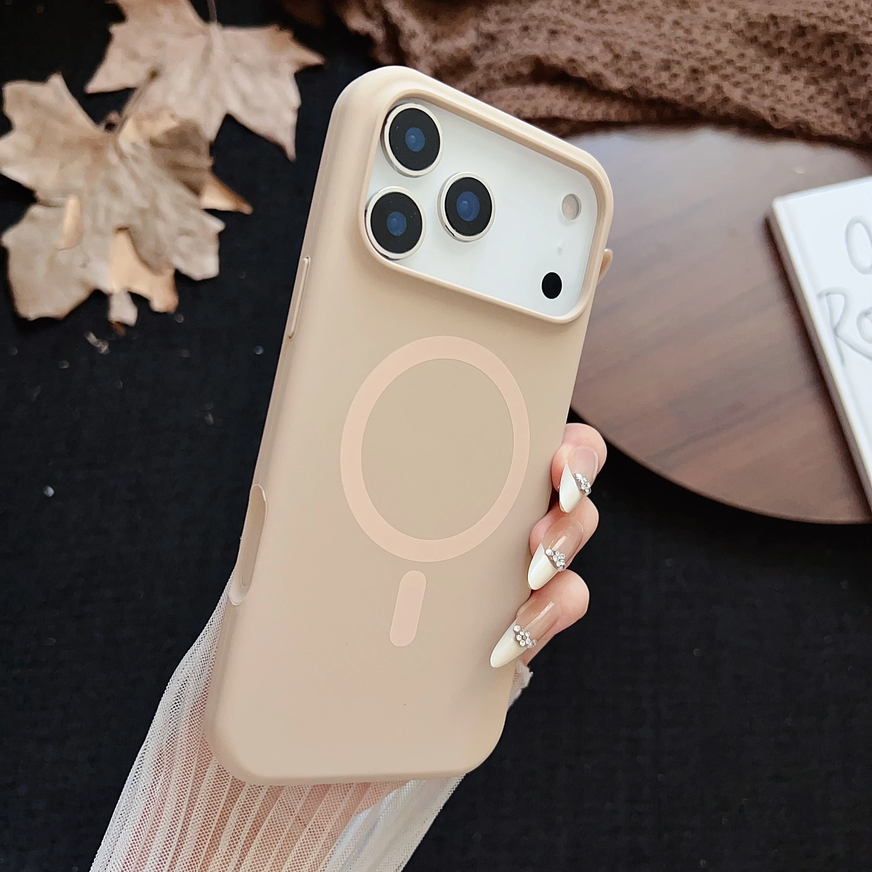 Luxury Shockproof Matte Soft Silicone Magnetic Case