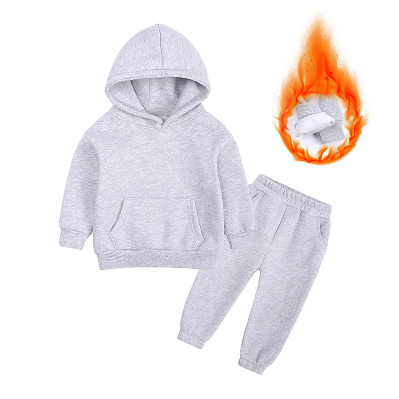 Boys Sport Suit Clothing Set Casual Warm Hoodie Long Sleeve Pant 2 Pcs