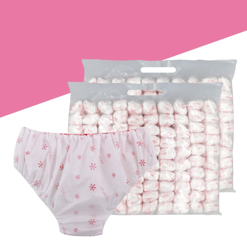 Lot de 10 Slips Jetables Femme en Coton Culottes Jetables sous Vetement  Maternite Culotte Périodique Femme pour Grossesse Voyage Acc mix -  Cdiscount Prêt-à-Porter