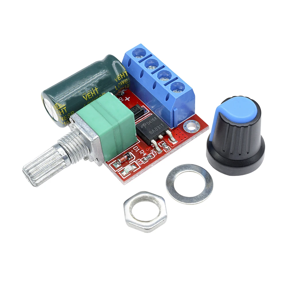 Mini 5A 90W PWM 12V DC Motor Speed Controller Module DC-DC 4.5V-35V Adjustable Speed Regulator Control Governor Switch 24V