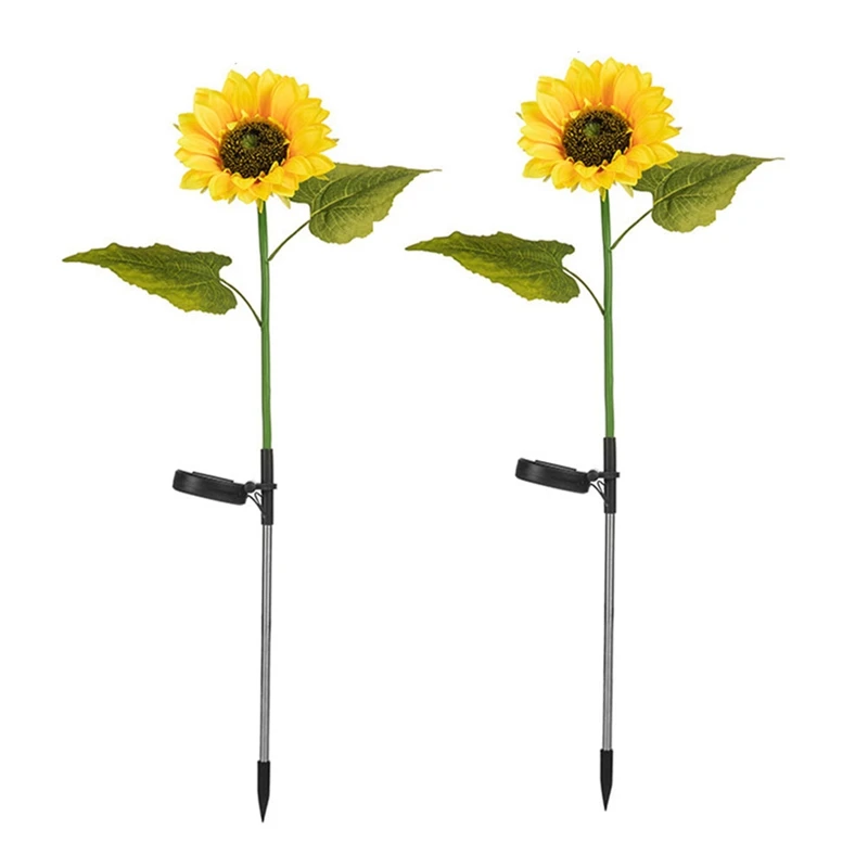 

Sunflowers Solar Outside Lawn Light Waterproof Solar Flowers Pathway Light For Patio Yard Garden Decoration