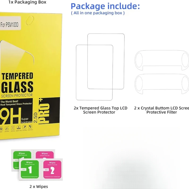 Premium Tempered Glass Screen Protector, HD Clear, Anti-Scratch & Shatterproof