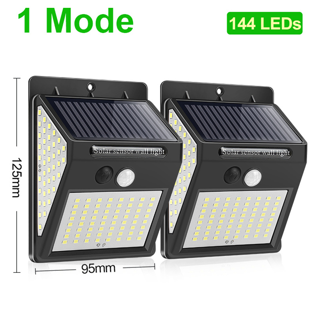 144 LED Outdoor Solar Lights Waterproof Solar Led Light Outdoor Solar Lamp Sunlight With Motion Sensor For Garden Decoration