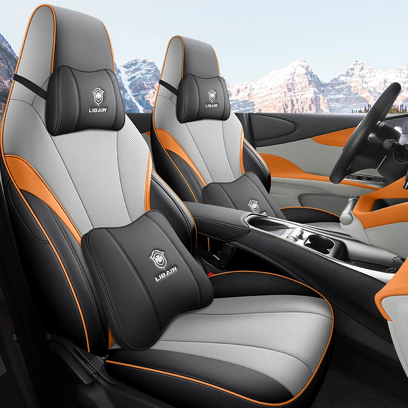 Custom Full Set Luxury Car Seat Covers For BYD Dolphin 2021 2022 2023 Auto Leather Interior Accessories Styling
