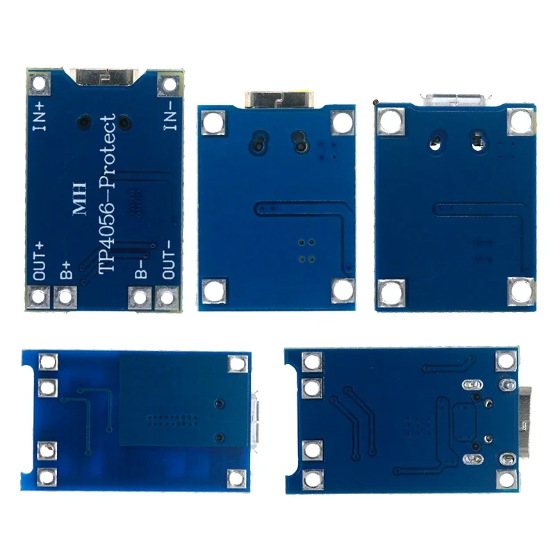 10PCS Type-C Micro Mini 5V 1A 18650 TP4056 Lithium Battery Charger Module Charging Board With Protection Dual Function