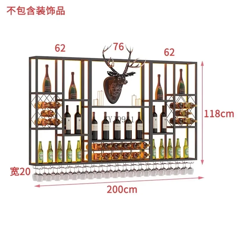 **Assemble Industrial Bar Bar Wine Glass Wall Stand Entrance Corner Cabinet Drink Showcase Furniture Mini Hall Gabinete Shelf Sh