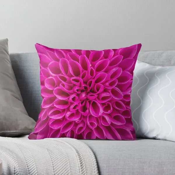 

Fuchsia Pink Flower Printing Throw Pillow Cover Car Soft Bed Anime Office Cushion Fashion Wedding Pillows not include One Side