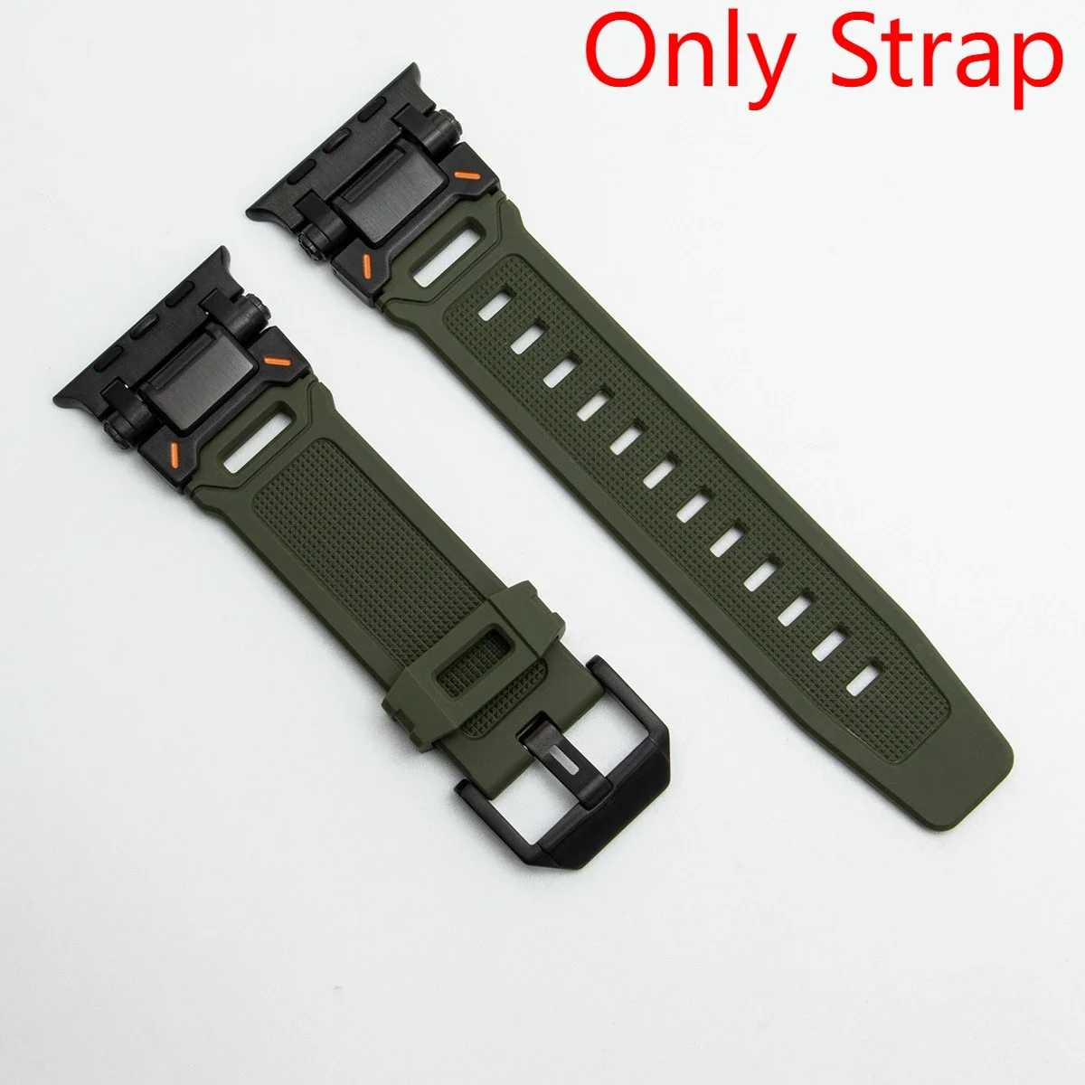 Versatile Silicone Loop Bracelet Band with Metal Cover