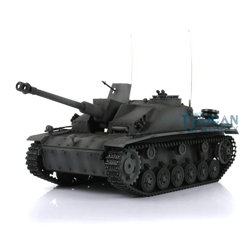 2.4G Heng Long 1/16 Scale RC Tank TK7.0 Plastic German Stug III RTR Model 3868 Infrared Battle Military Vehicle RC Toys TH17419 5