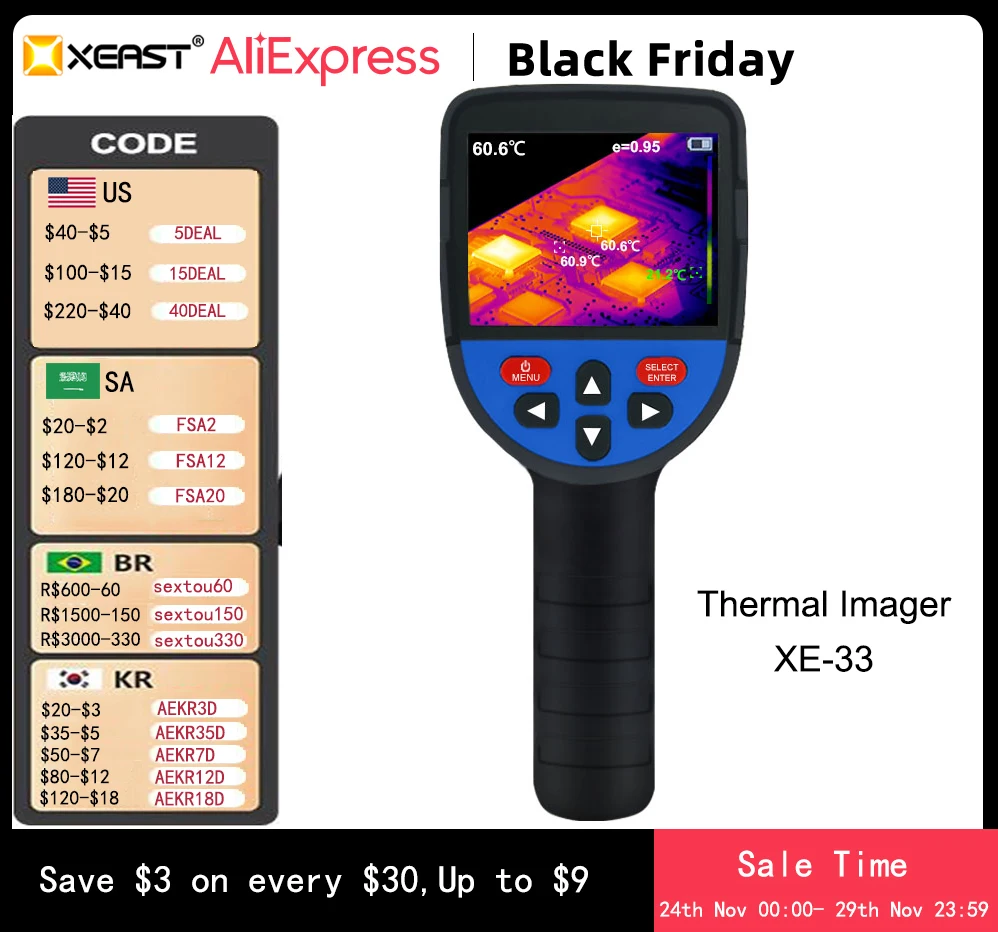 

XEAST инфракрасная камера 320*240 с высоким разрешением XE-33 промышленная Инфракрасная тепловая камера для проверки утечки и технического обслуживания