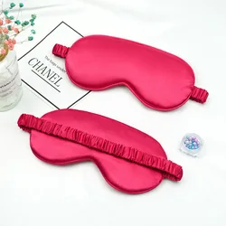 Silk Sleep Mask: Ultra - Soft Eye Cover for Complete Blackout & Comfort (Red)