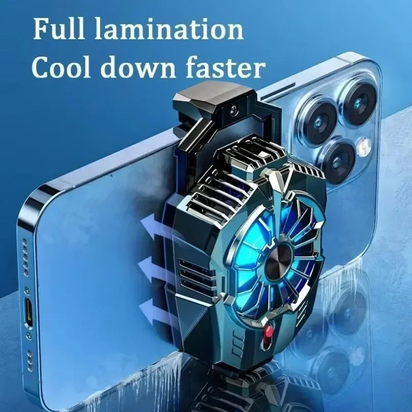 phone cooler Magnetic Mobile Phone Cooling Radiator Fan Two Speed Adjustable Semiconductor Ice Sealed Radiator IPhone Samsung Xiaomi