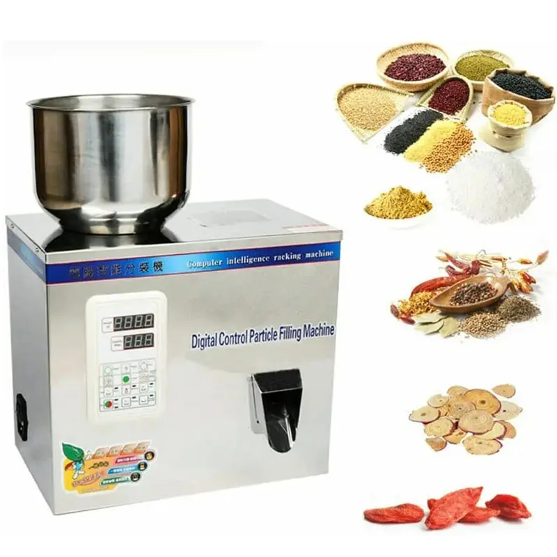1-200g Auto Stainless Steel Particle Powder Bag Weighing Filling Machine Weighing Subpackage Device