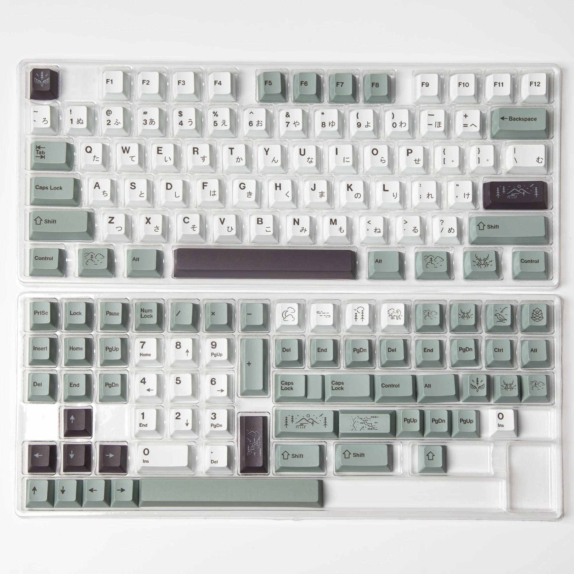 Chaves Gmk Clone Novembro Nevoeiro Keycaps Pbt Cherry Perfil Keycap para mx Switch Teclado Mecânico Dye-sub Tampas de Chave Japonesas 141 - Imagem 2