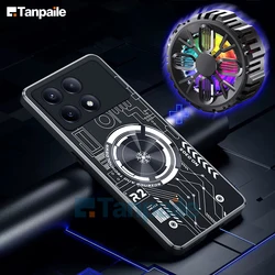 Magnetic Cooling Metal Case with Heat Dissipation Technology for Note 12R Pro 5G (Circuit and Cooler)