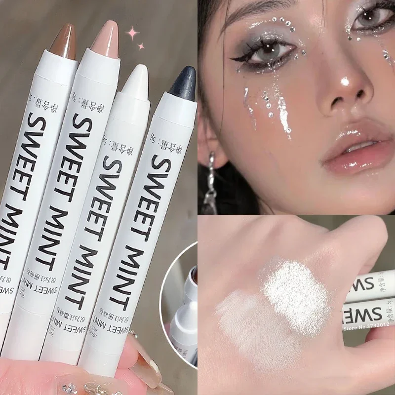 BrighteningSilkwormEyeshadowPenLastingWaterproofShinyMattePearlescentGelHighlighter