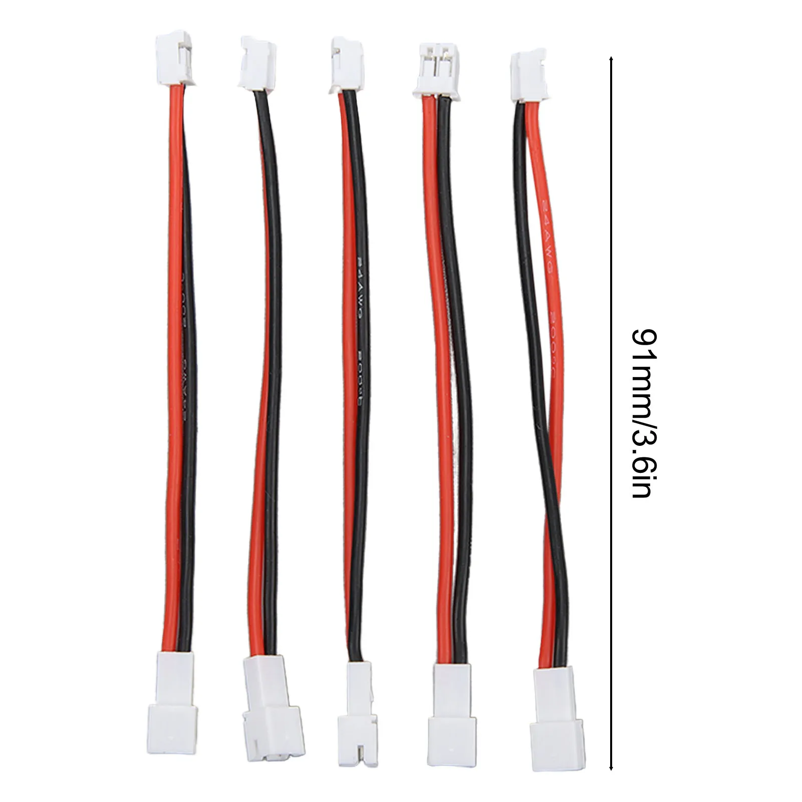 PH2.0 2P male to female cable 3.6in length for 1/24 RC crawler